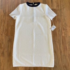 BAND OF OUTSIDERS Silk Twill Honeycomb Texture Dress